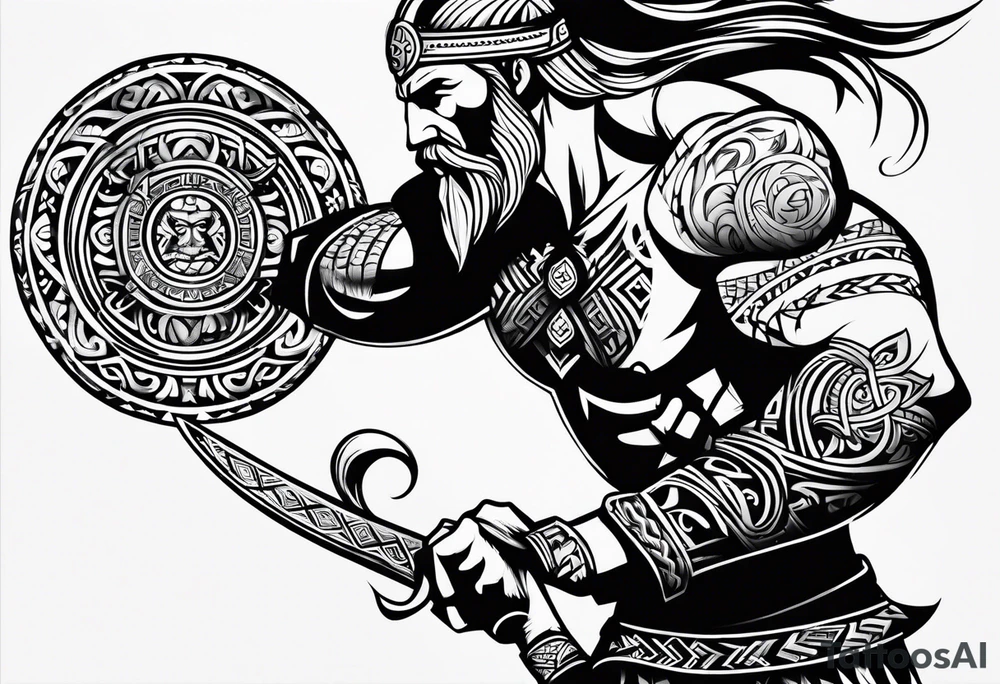 Vikings tribal tattoo idea