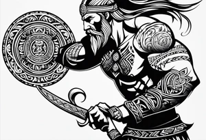 Vikings tribal tattoo idea