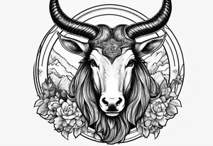 capricorn with a shotgun tattoo idea