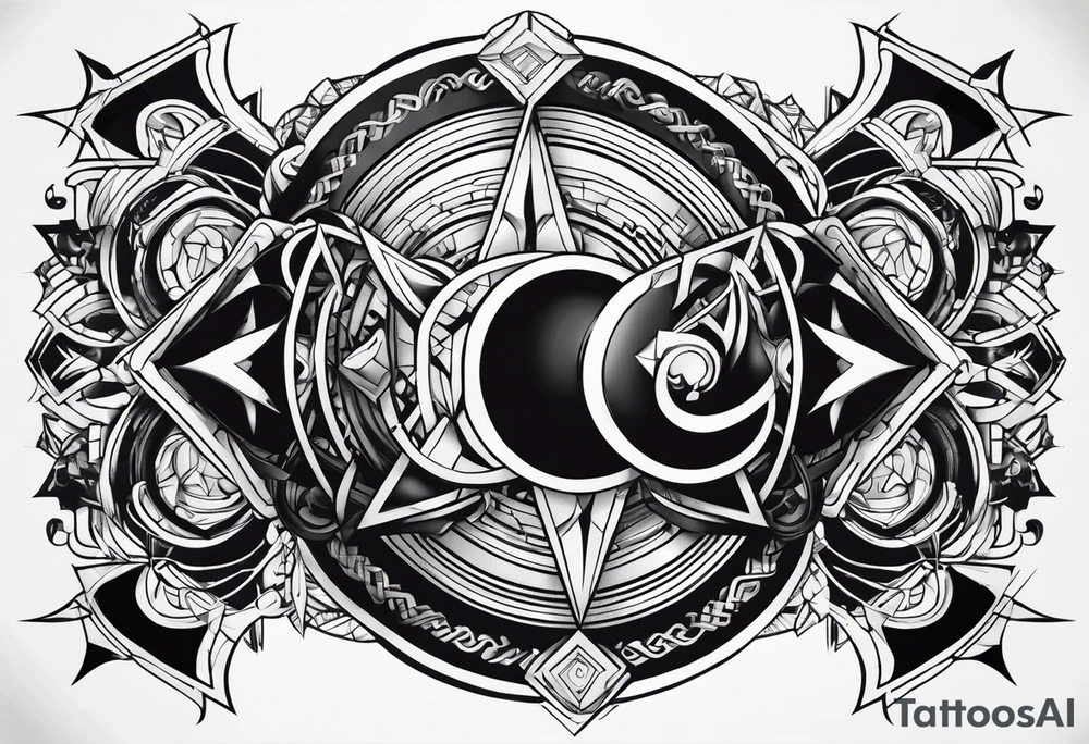 Metal music tattoo idea