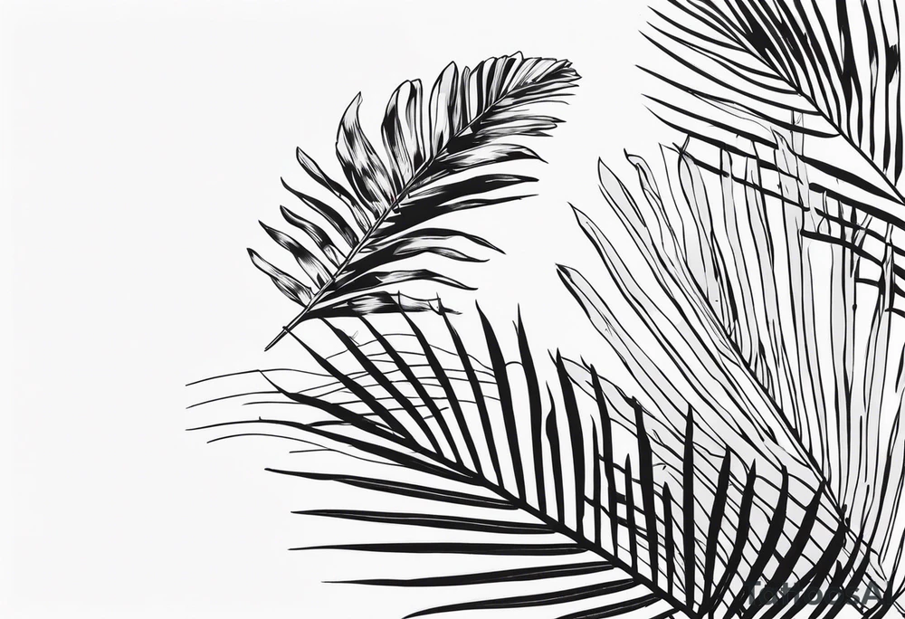 Just palm tattoo idea