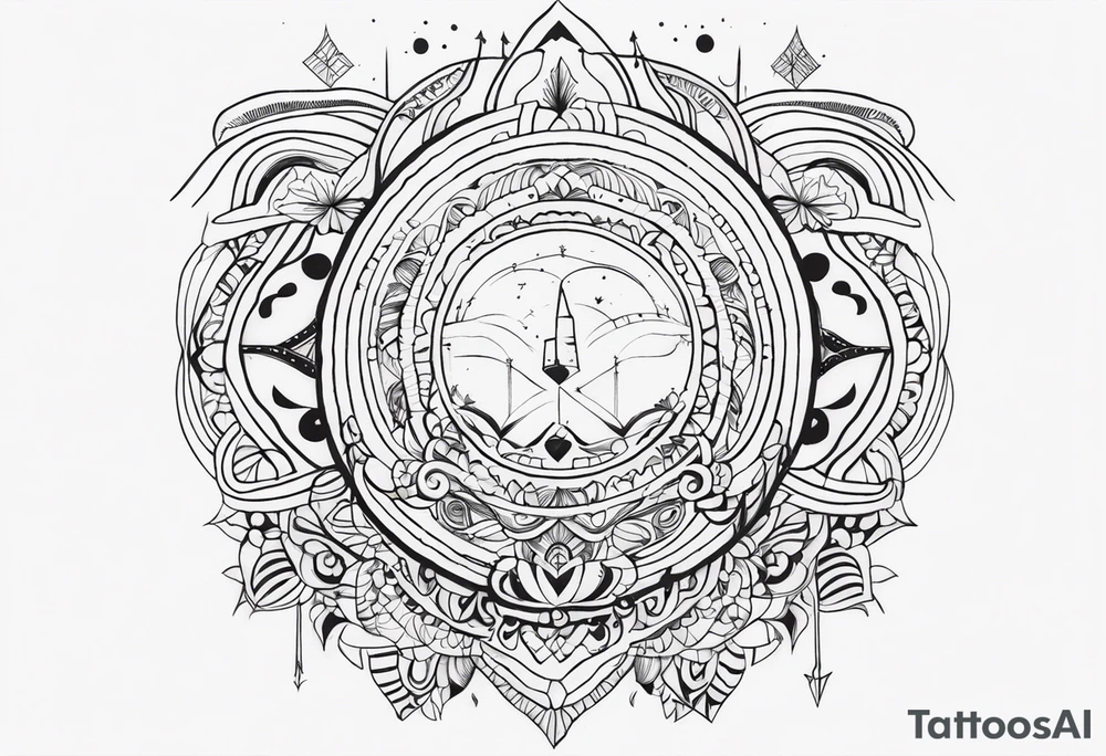 hippie, psychedelic, music tattoo idea