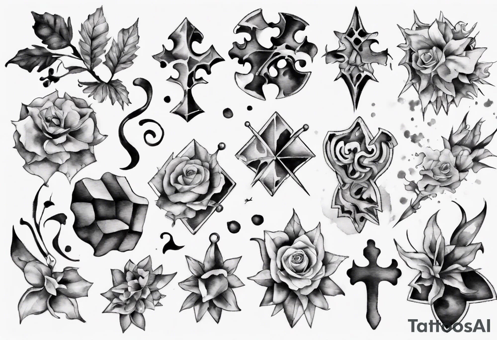 jigsaw puzzle tattoo idea