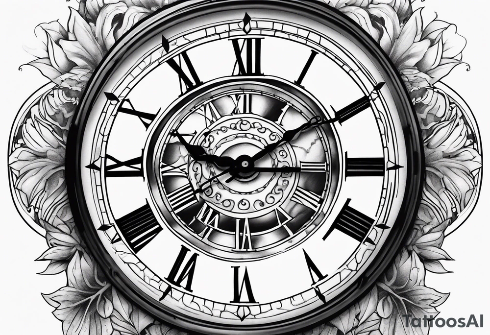Clock tattoo idea
