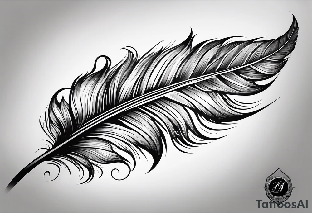 Feather tattoo idea