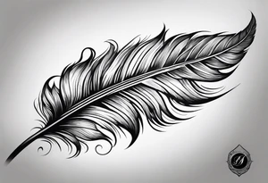 Feather tattoo idea