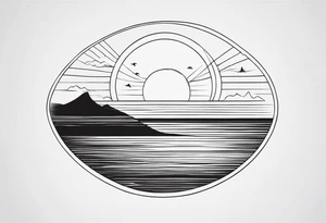 Surf  soleil tattoo idea