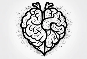 Brain, heart sign, love, heart break makes you strong, worth it, pain makes you stronger, strength, plane, travel, passion, growth tattoo idea