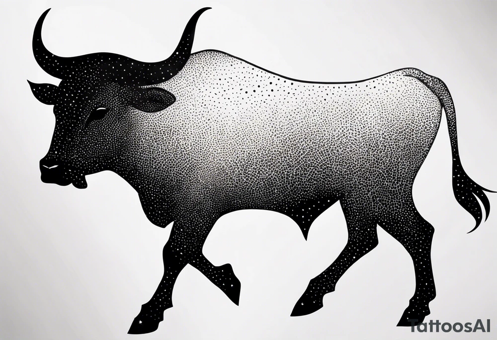 Taurus constellation stars only tattoo idea