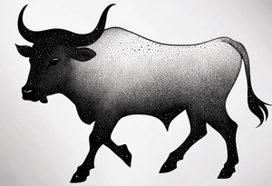 Taurus constellation stars only tattoo idea