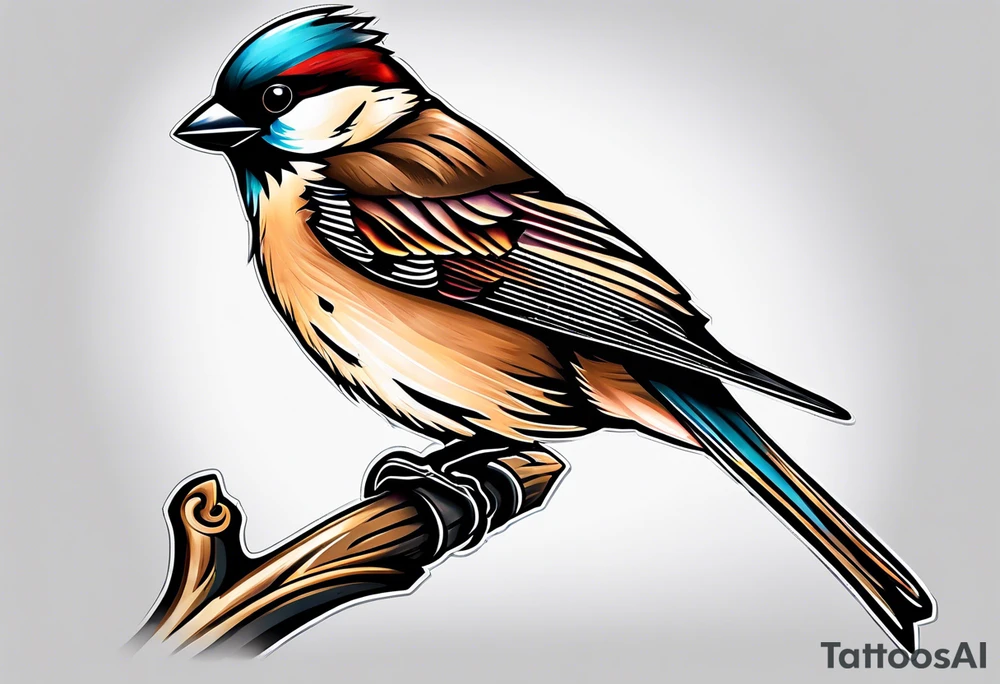 Sparrow tattoo idea