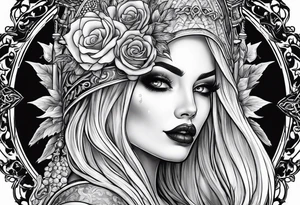 lady death tattoo idea