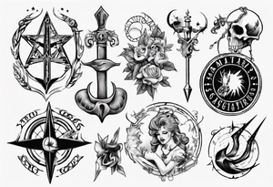 saggitarius sign tattoo idea
