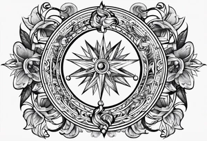 Leo and sagittarius zodiac star symbols tattoo idea