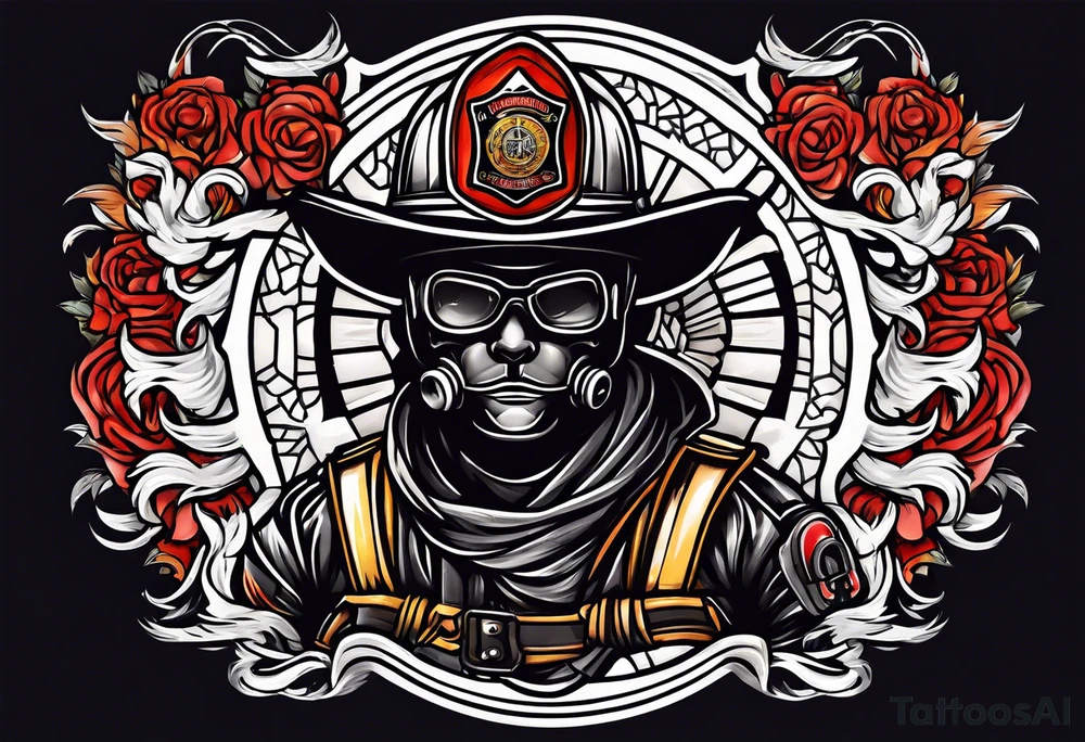 firefighter logo tattoo idea