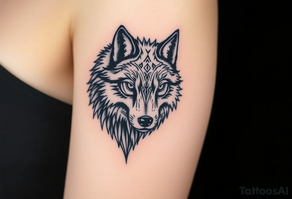 Wolf tattoo idea