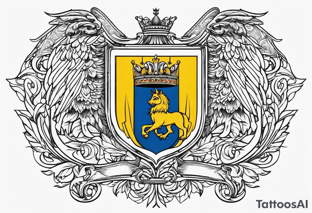 Romanian coat of arms tattoo idea