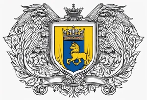 Romanian coat of arms tattoo idea