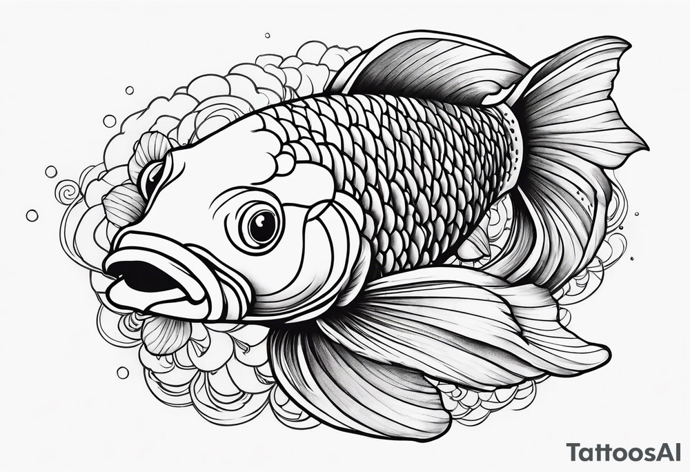 Koi fish tattoo idea