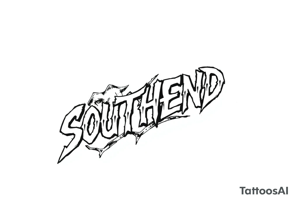 “SOUTHEND” tattoo idea