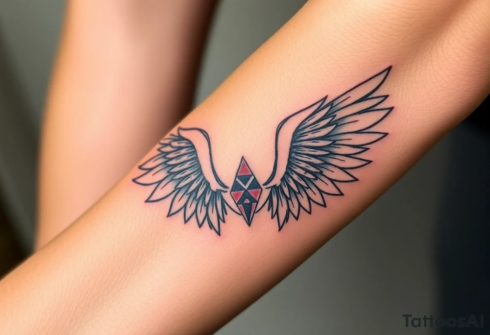 Angle wings tattoo idea