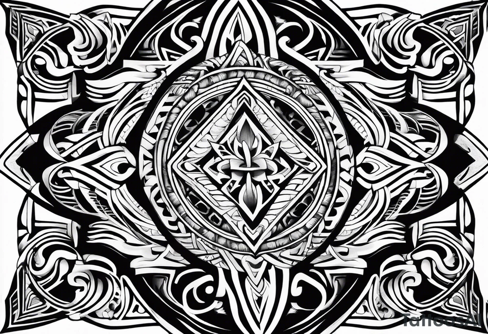 Polynesian tribal tattoo idea