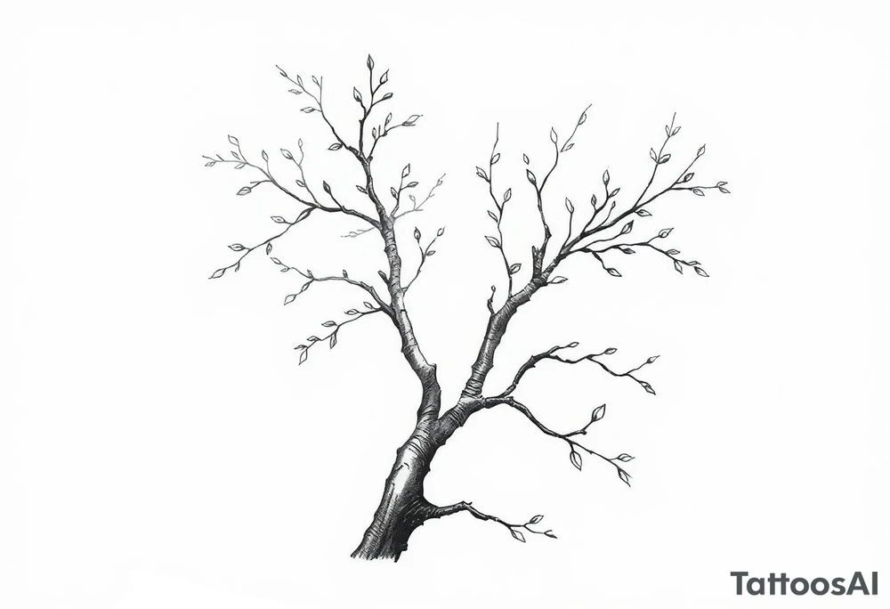 birch tree tattoo idea