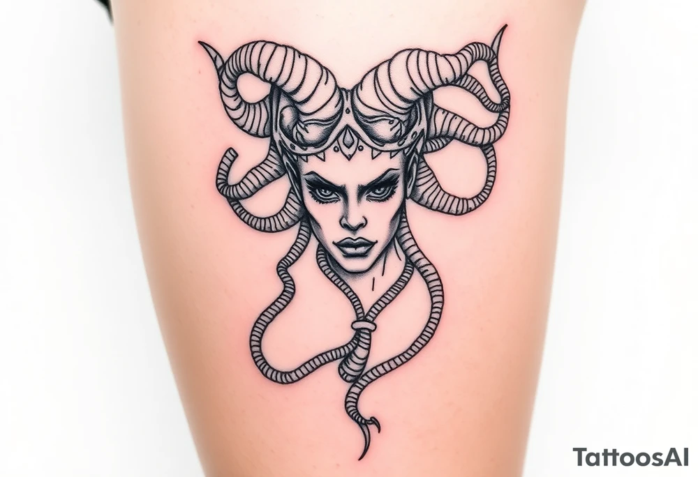 medusa greek goddess tattoo idea