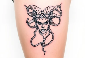 medusa greek goddess tattoo idea