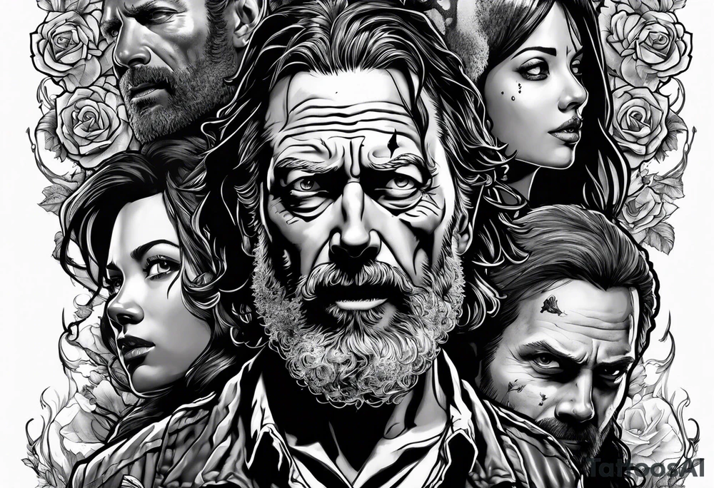 The walking dead rick tattoo idea