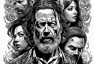 The walking dead rick tattoo idea