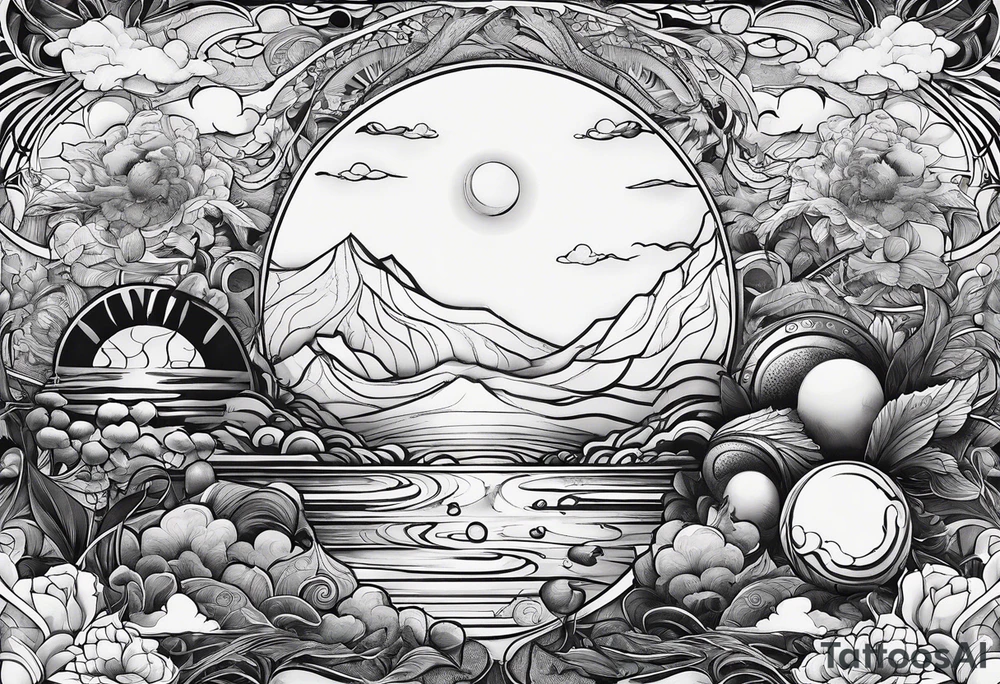 A new planet where people love each other tattoo idea