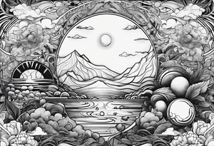 A new planet where people love each other tattoo idea