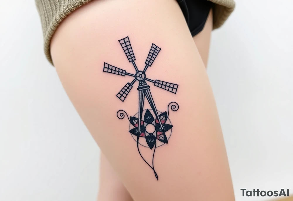 Windmill tattoo idea