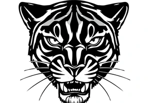 Black Panther head tattoo idea
