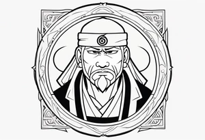 Jiraiya in Sage mode from the anime naruto tattoo idea