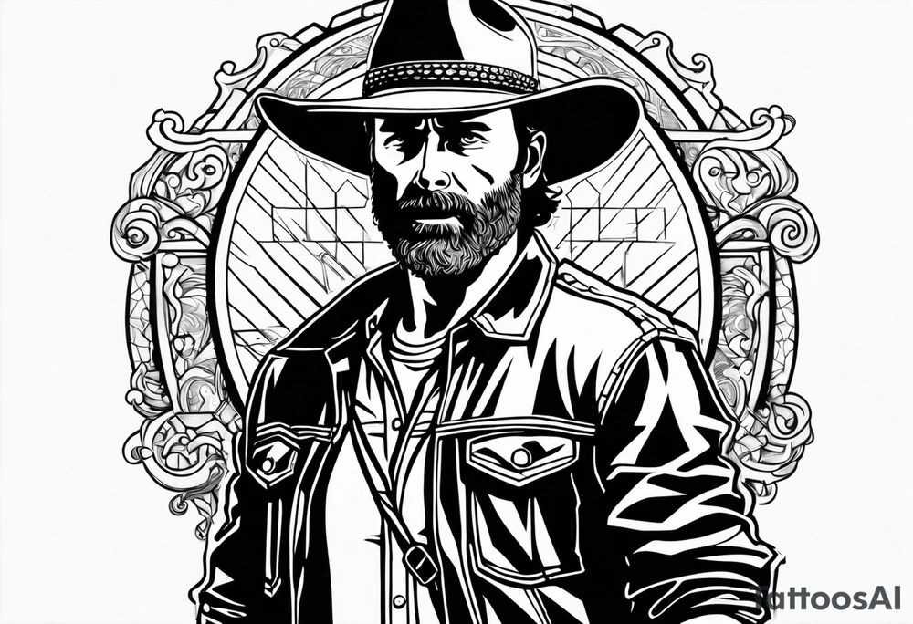 The walking dead rick grimes objet tattoo idea