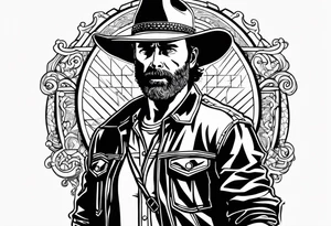 The walking dead rick grimes objet tattoo idea