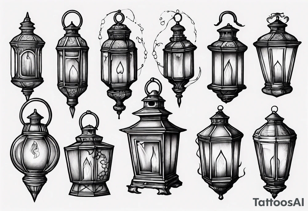 Lantern tattoo idea