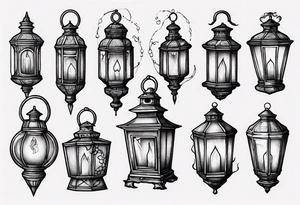 Lantern tattoo idea