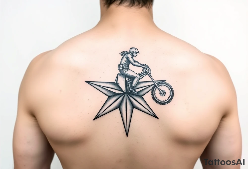 kirby riding a star tattoo idea