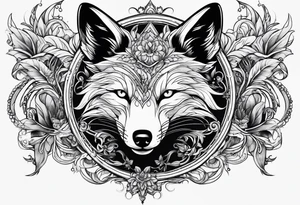 Démon renard tattoo idea