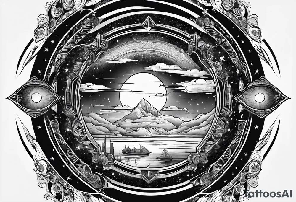 Wormhole events horizon tattoo idea