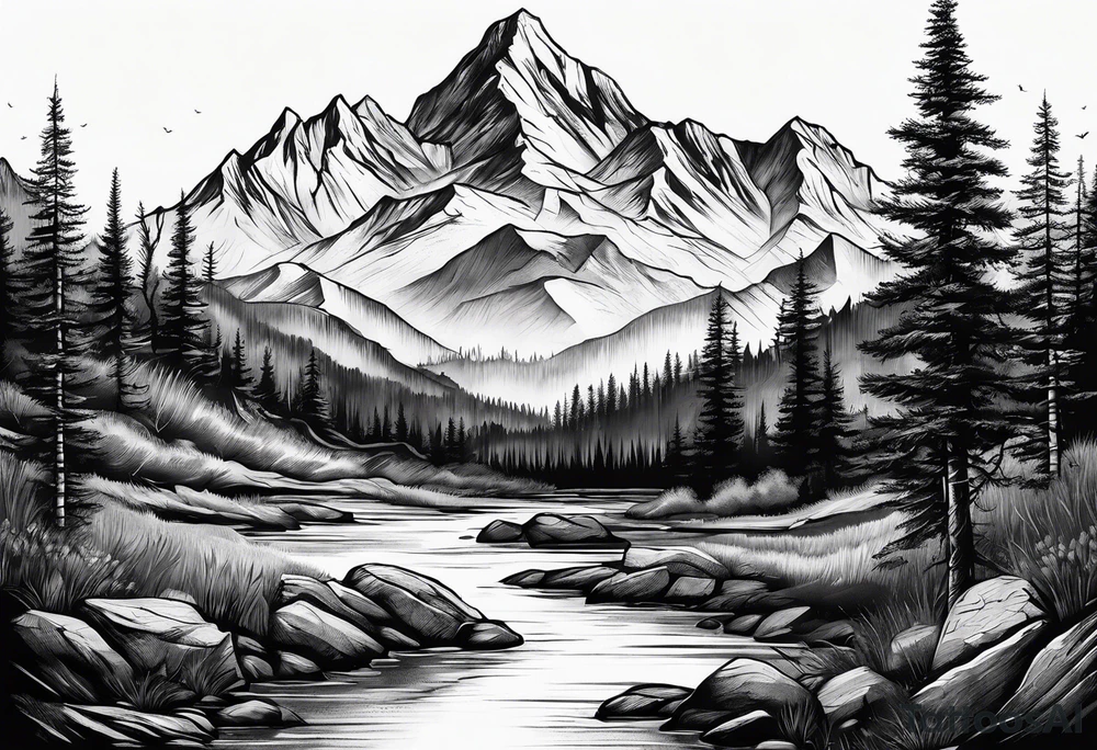 Mountain tattoo tattoo idea