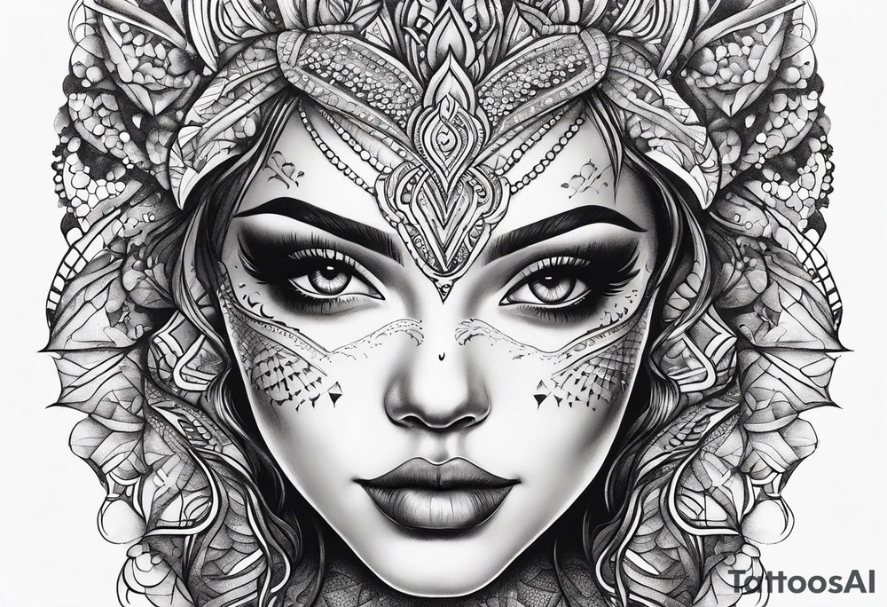 Dotwork tattoo idea