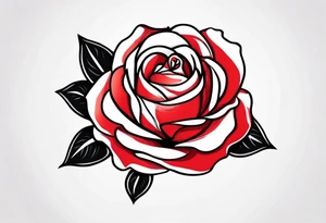 red rose tattoo idea