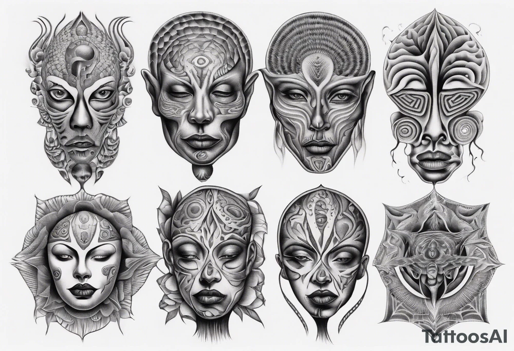 Alex grey paintings tattoo idea