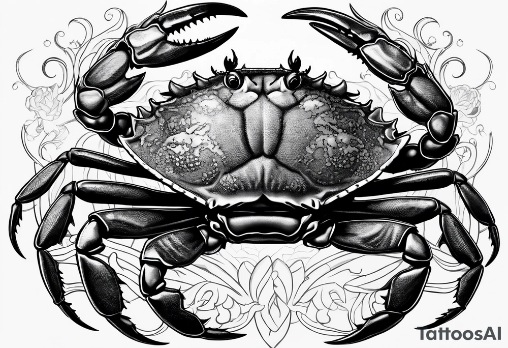 Crabs
en negro con numero 69 tattoo idea