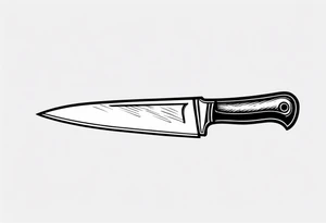 chefs knife tattoo idea