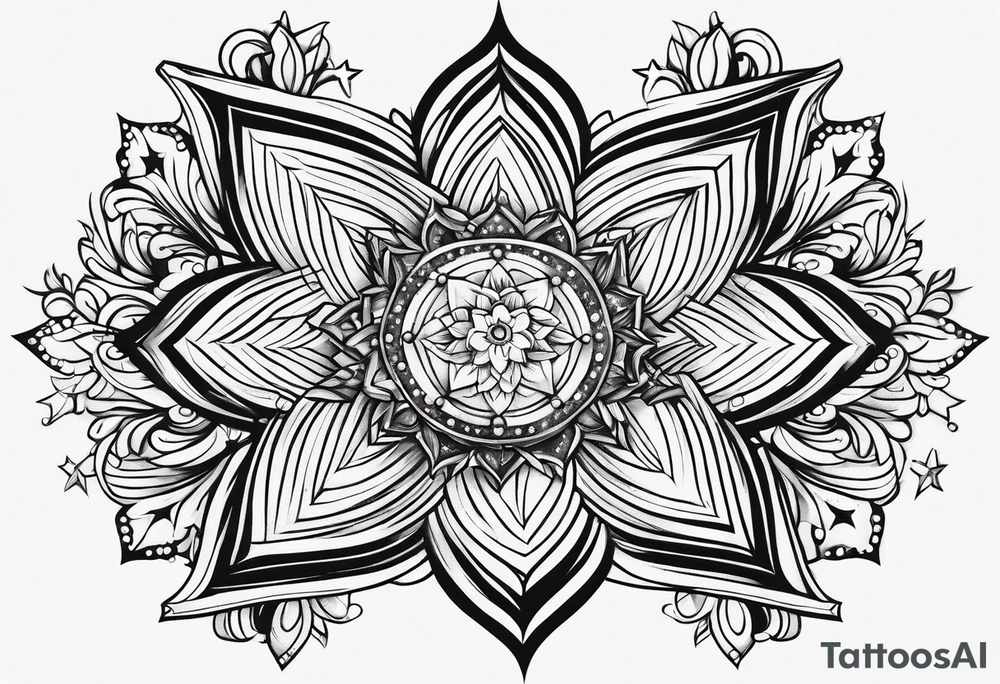 sparkle stars tattoo idea